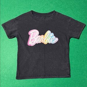 Barbie Kids Tee with Multicolor Logo